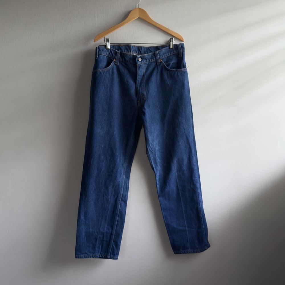Vintage Levi's 506 Orange Tab Straight Leg Jeans Mens 40x30 Blue Denim USA Made